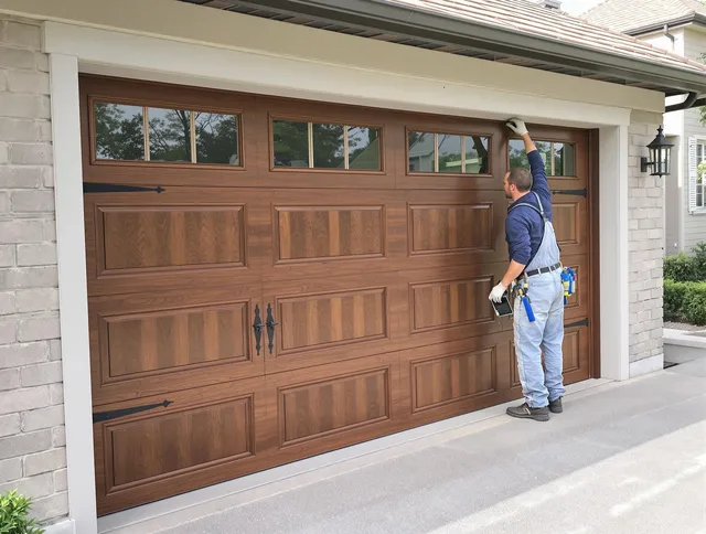 Custom garage door showcase by Carson Garage Door Repair in Carson