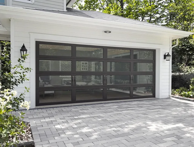 Carson Garage Door Repair design specialist presenting custom garage door options to Carson homeowner