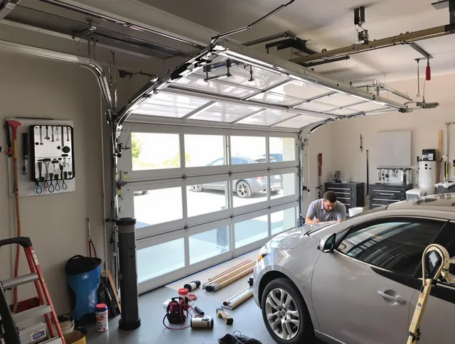Garage door noise reduction service by Carson Garage Door Repair in Carson