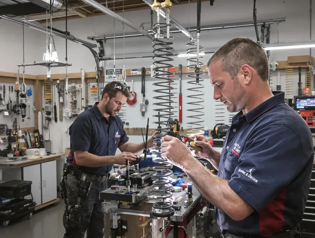 Garage door spring repair service by Carson Garage Door Repair in Carson