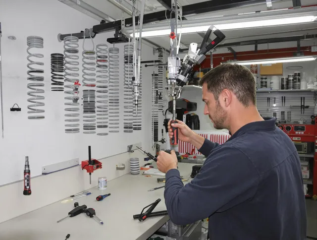 Carson Garage Door Repair safety certified technician performing precision spring replacement in Carson
